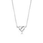 Pandora ékszer Szerelem szalag ezüst nyaklánc cirkóniával 590535CZ