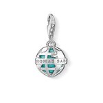 Thomas Sabo Földgömb ezüst charm türkizzel 1431-404-17