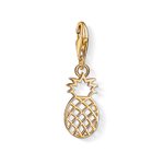 Thomas Sabo 18K arannyal bevont ananász ezüst charm 1439-413-39