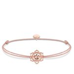 Thomas Sabo Textil karkötő rozé lótusz virággal LS016-898-19-L20