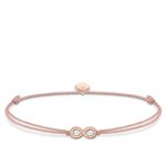 Thomas Sabo Drap textil karkötő rozé végtelennel LS032-898-19-L20