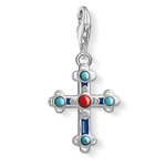 Thomas Sabo Színes kereszt ezüst charm 1466-335-7