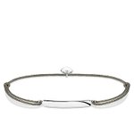 Thomas Sabo Textil karkötő gravírozható ezüst lappal LS028-173-5-L20