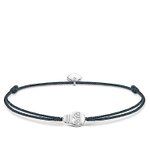 Thomas Sabo Textil karkötő ezüst cirkónia koponyával LS030-401-5-L20
