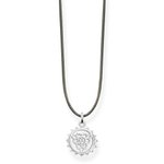 Thomas Sabo Állítható textil choker ezüst csakra medállal LSKE011-401-5-L80