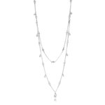 Pandora ékszer Csilláros cseppek ezüst nyaklánc 397084CZ-45