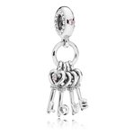 Pandora ékszer Kulcscsomó ezüst charm 797654NPMMX
