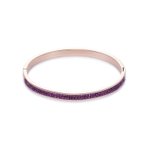 Coeur de Lion Rozé merev karperec lila swarovski kristállyal 0214/33-0824