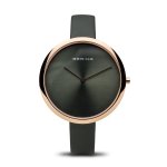 Bering Classic rozé női óra zöld szatén szíjjal 12240-667