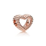 Pandora ékszer Gyöngyös szív rozé charm 787516