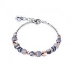 Coeur de Lion Gyöngyház swarovski és ásvány karkötő 4914/30-1200