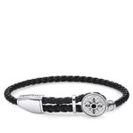 Thomas Sabo Bőr karkötő ezüst kereszttel A1861-949-11-L25