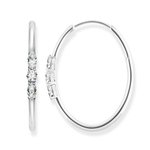 Thomas Sabo Királyi fehér karika fülbevaló cirkóniával CR633-051-14