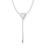 Thomas Sabo Gyöngyház háromszög ezüst nyaklánc KE1843-029-14-L45