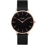 Cluse La Bohéme fekete rozé mesh óra CW0101201010