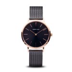 Bering Classic fekete női óra rozé mutatókkal 14134-166