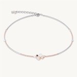 Coeur de Lion Rozé ezüst rombusz nyaklánc 4952/10-1000