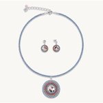 Coeur de Lion Kék mesh szett swarovski kristállyal CL0009