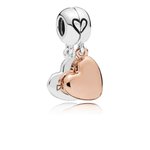 Pandora ékszer Anyja lánya ezüst rozé charm 787783EN16