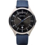 Bering Titánium kék szürke férfi óra 11739-873