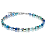 Coeur de Lion GeoCUBE türkiz kék nyaklánc 2838/10-0705