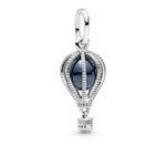 Pandora ékszer Kék hőlégballon ezüst charm 798064NMB
