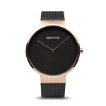 Bering Classic fekete férfi óra rozé tokkal 14539-166