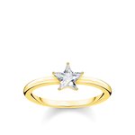 Thomas Sabo Csillogó csillag arany gyűrű 