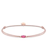 Thomas Sabo Textil karkötő bordó kővel LS0104-597-19-L20