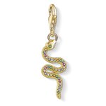 Thomas Sabo Kígyó arany charm színes kövekkel 1813-488-7