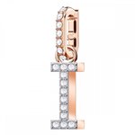 Swarovski I betű rozé charm 5437611
