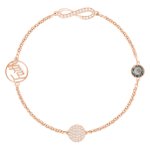 Swarovski Remix rozé karkötő swarovski végtelen jellel 