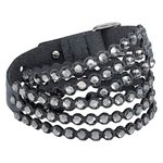 Swarovski Power szürke duplasoros textil karkötő 5512509