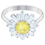Swarovski Ezüst színű gyűrű swarovski napsugárral 