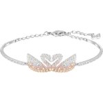 Swarovski Ezüst színű karkötő multicolor swarovski hattyúval 5256264