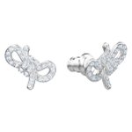 Swarovski Ezüst színű fülbevaló swarovski masnival 5447080