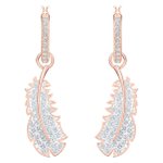 Swarovski Rozé függő fülbevaló swarovski tollal 5497872
