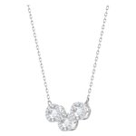 Swarovski Ezüst színű nyaklánc három mozgó swarovski kristállyal 5465275