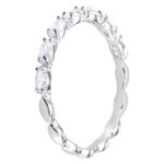 Swarovski Ezüst színű marquise gyűrű swarovski kristályokkal 