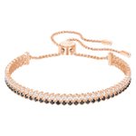 Swarovski Rozé dupla karkötő fekete fehér swarovski kristályokkal 5352092