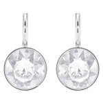 Swarovski Bella ezüst színű fülbevaló közepes swarovski kristállyal 5085608