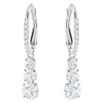 Swarovski Attract Trilogy ezüst színű függő fülbevaló swarovski kristállyal 5416155