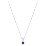 Swarovski Attract Trilogy ezüst színű nyaklánc kék swarovski kristállyal 5416156 Swarovski Attract Trilogy ezüst színű nyaklánc kék swarovski kristállyal 5416156