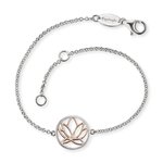 Engelsrufer Lótusz ezüst rozé karkötő ERB-LILLOTUS-BICOR