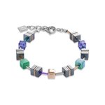 Coeur de Lion GeoCUBE lila zöld rozé karkötő 4964/30-0508