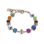 Coeur de Lion GeoCUBE rozé multikolor karkötő 4980/30-1500