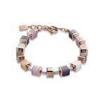 Coeur de Lion GeoCUBE rozé hematit pasztell karkötő 4947/30-1019
