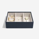 Stackers Sötétkék croc classic 3 fakkos ékszertálca 74157