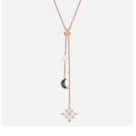 Swarovski Y rozé nyaklánc holddal és csillaggal 5494357