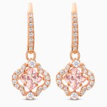 Swarovski  Pezsgő tánc rozé fülbevaló fehér és rózsaszín kristályokkal 5516477